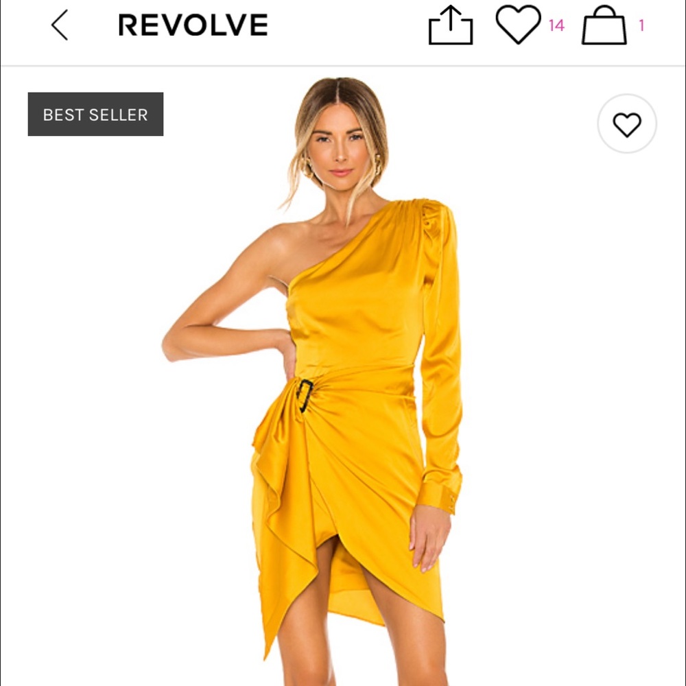 LOVERS + FRIENDS Gold Dress worn ONCE